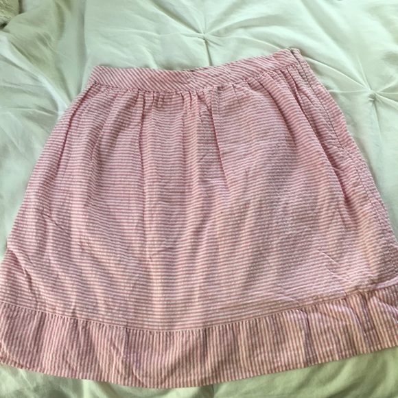 Pink Seersucker Size 0 Skirt - Picture 1 of 3